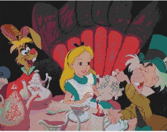 Alice in Wonderland Inspired 2 Cross Stitch Pattern