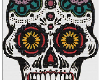 Sugar Skull 2 Cross Stitch Pattern