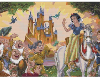 Snow White Inspired Cross Stitch Pattern No. 1