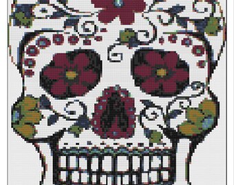 Sugar Skull 3 Cross Stitch Pattern