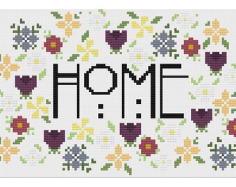 Home Cross Stitch Pattern