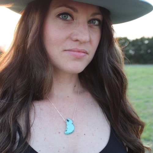 Turquoise Slab Necklace Turquoise 