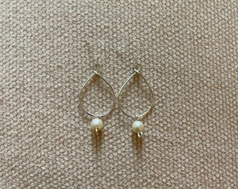 Teardrop Earrings in Silver