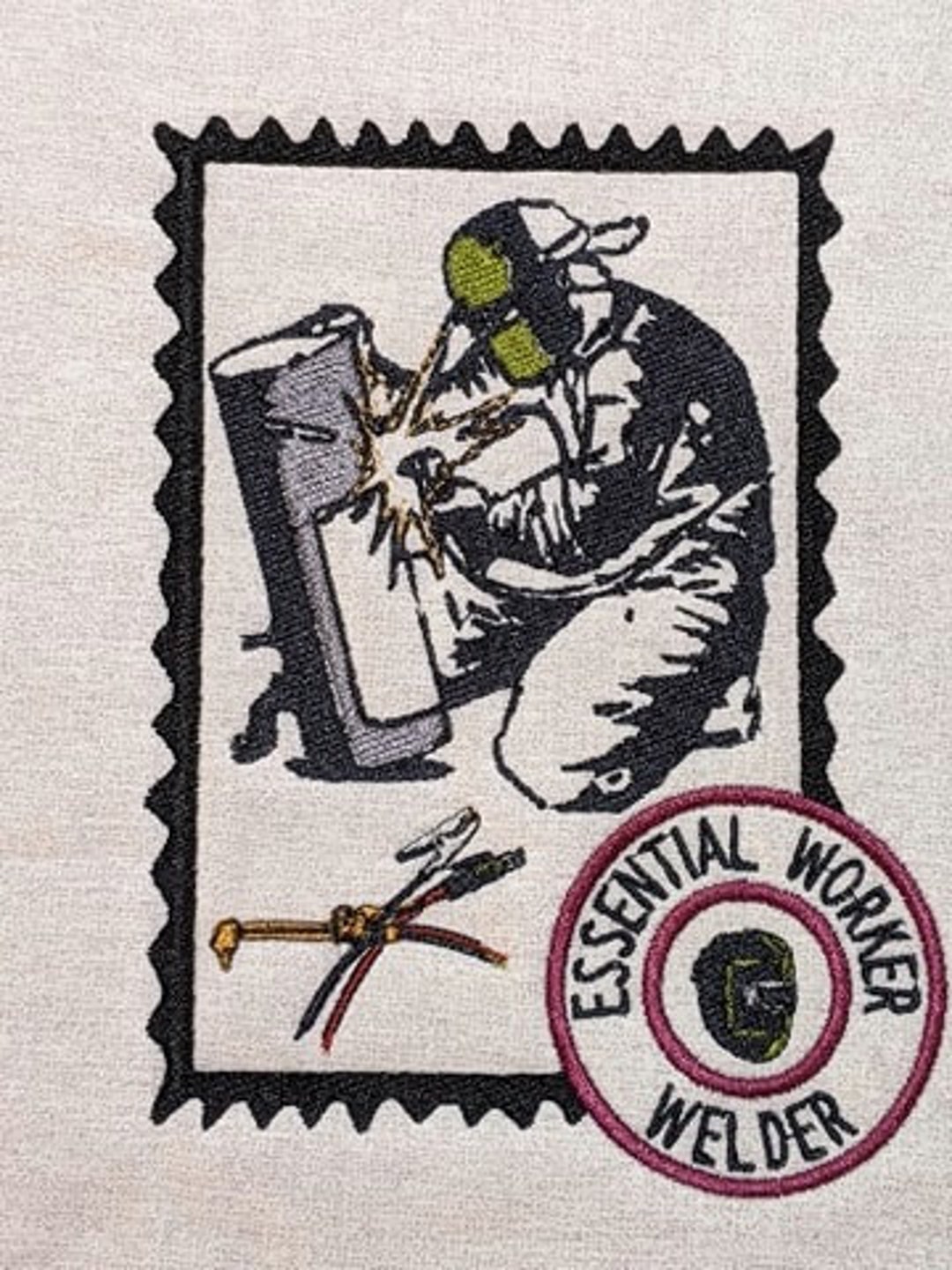 Welding Stamp Machine Embroidery Design and Other Occupations Etsy