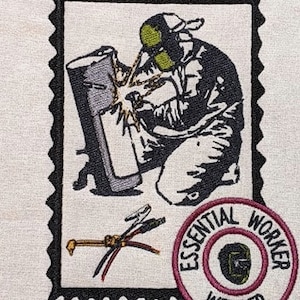 Welding Stamp Machine Embroidery design and other occupations