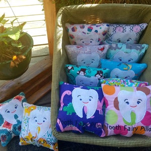 Tooth Fairy Pillow  Embroidery Design