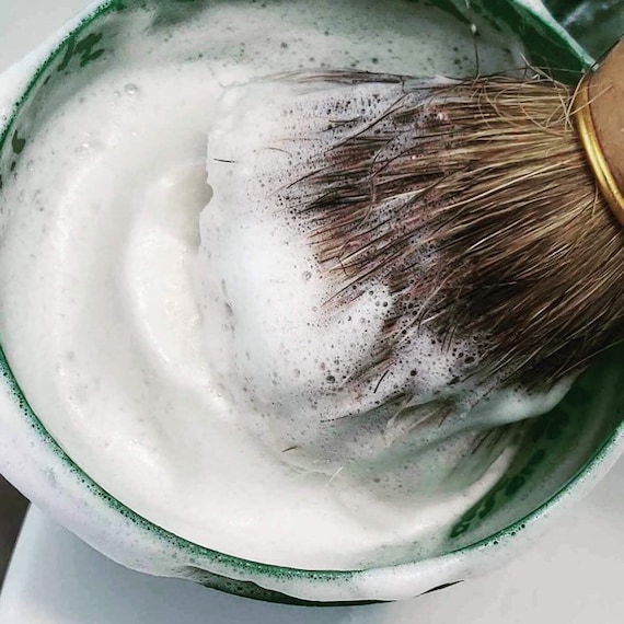 Shave Soap Vegetable Glycerine and Kaolin Clay Added for a Etsy