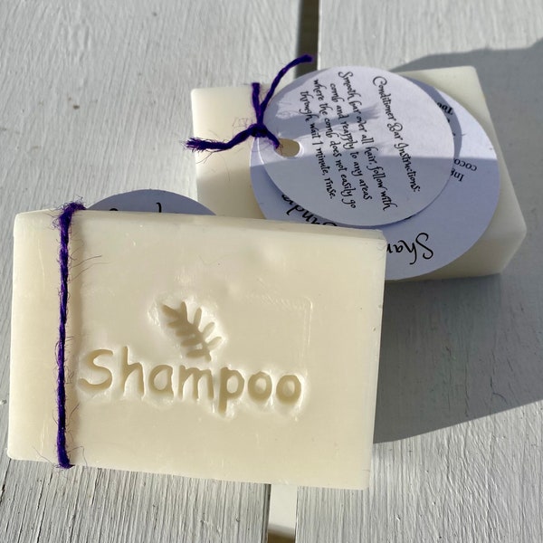 Shampoo bar soap-  4 oz. rectangular bar made with mango butter and castor oil. Nag Champa or lavender scent.