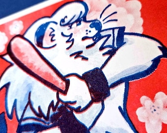 Leo the Lion Riso Print