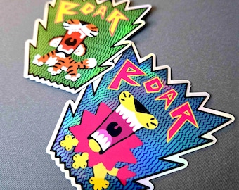 Roaring Big Cats Holo Vinyl Stickers