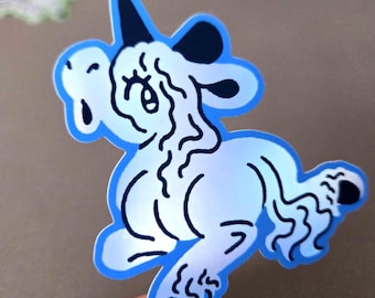 Unicorn Matte Holo Vinyl Stickers