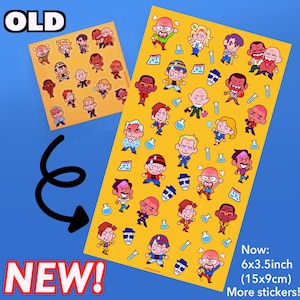 Breaking Bad Better Call Saul Character Vinyl Matte Sticker Sheet