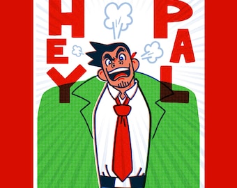 Gumshoe Hey Pal - Riso A2 Card with Envelope