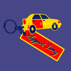Slippin Jimmy Engraved Car Keychain