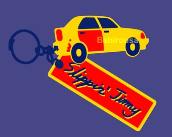 Slippin Jimmy Engraved Car Keychain