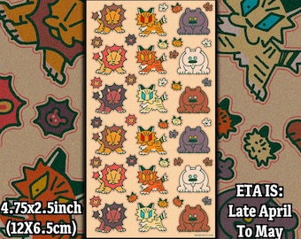 Lions Tigers and Bears Planner Stickers Washi - ETA Late April-May