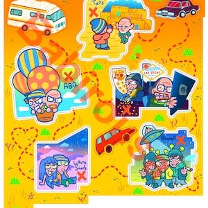 Jesse Roadtrip Sticker Sheet