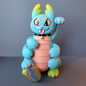 Lucky Kittypede mjuk vinylleksak