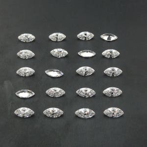 White CZ Marquise Cut Shape SIZE CHOICE Loose Stones Cubic Zirconia High Quality Gemstones