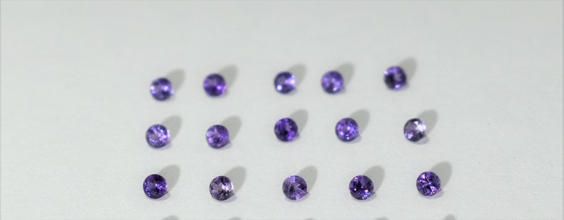 Améthyste naturelle ronde taille brillant choix de taille pierres en vrac pierres semi-précieuses naturelles de haute qualité image 7