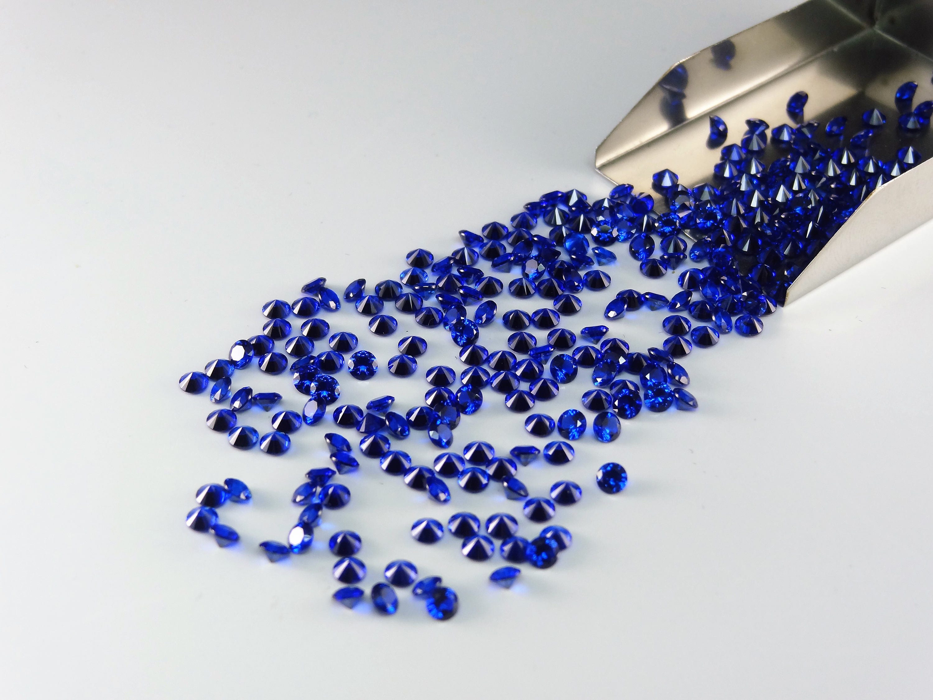 Blue Spinel Round Brilliant Cut SIZE CHOICE Loose Stones High Quality Spinel Gemstones