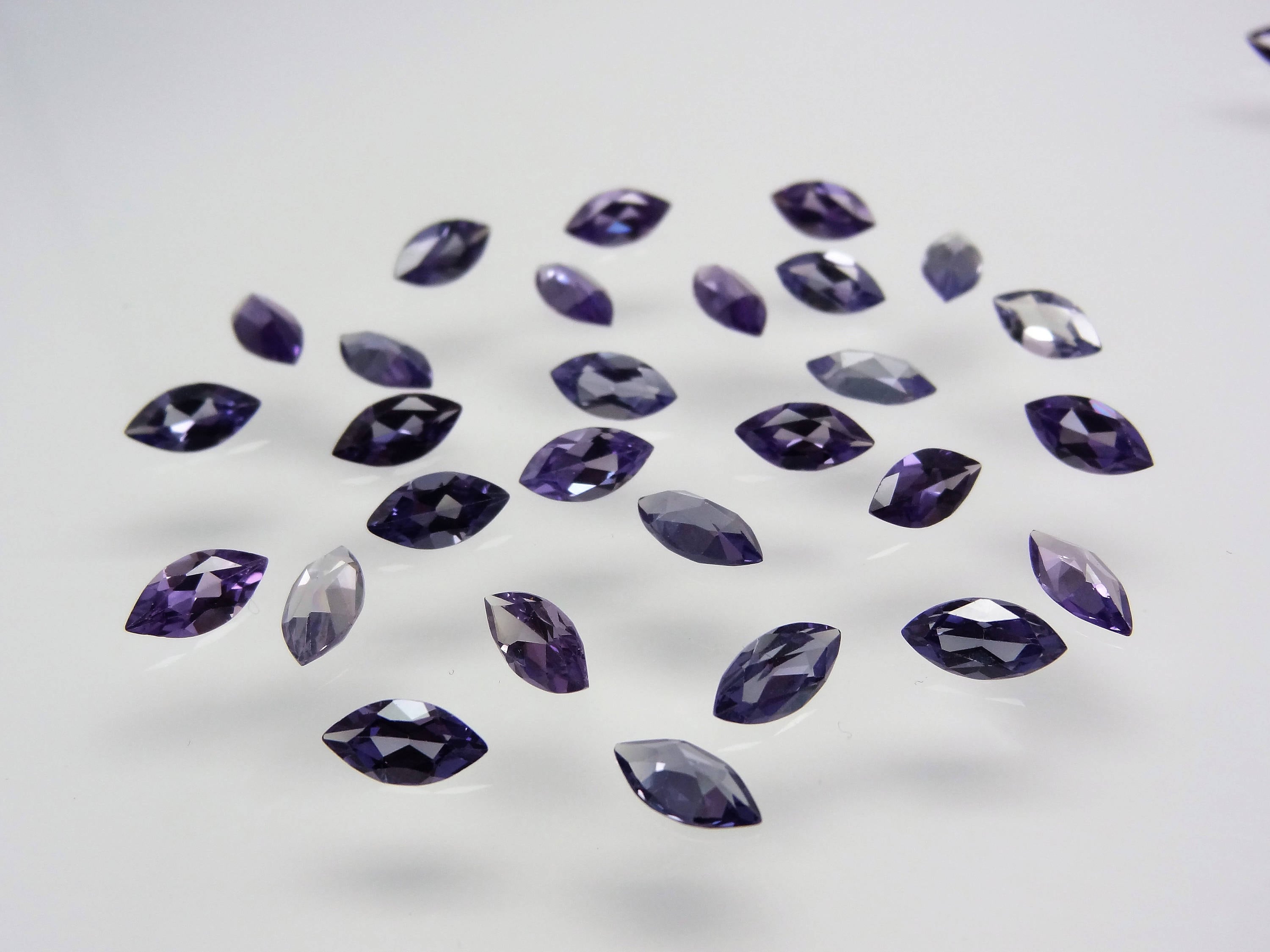 Alexandrite Marquise Shape Size Choice Loose Stones Color Change Corundum Gemstones
