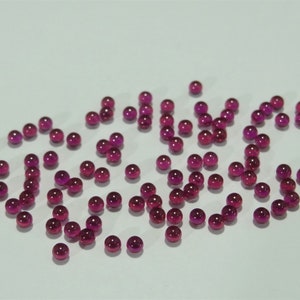 Ruby Ball Size Choice Sphere Shape Lab Created Corundum Gems  / Bearing / Lens / Dab / Banger / Vapor / Polished