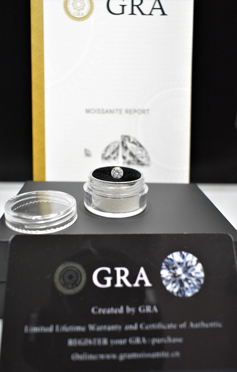 Quality Gemstones Moissanite Clear White D Color Round Brilliant Cut SIZE CHOICE Loose Stones VVS