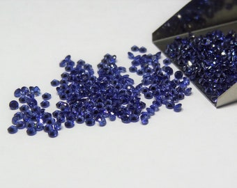 Tanzanite A A A ronde taille brillant choix de taille pierres en vrac pierres précieuses CZ