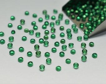 Taglio cabochon rotondo verde SCELTA DELLA TAGLIA Pietre sciolte Pietre preziose in nanocristalli