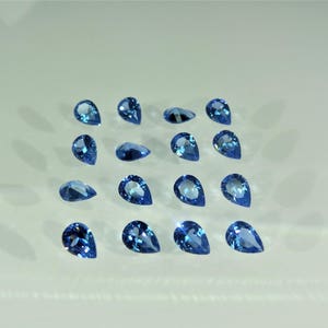 Dark Aquamarine Pear Cut Shape SIZE CHOICE Loose Stones Spinel Gemstones