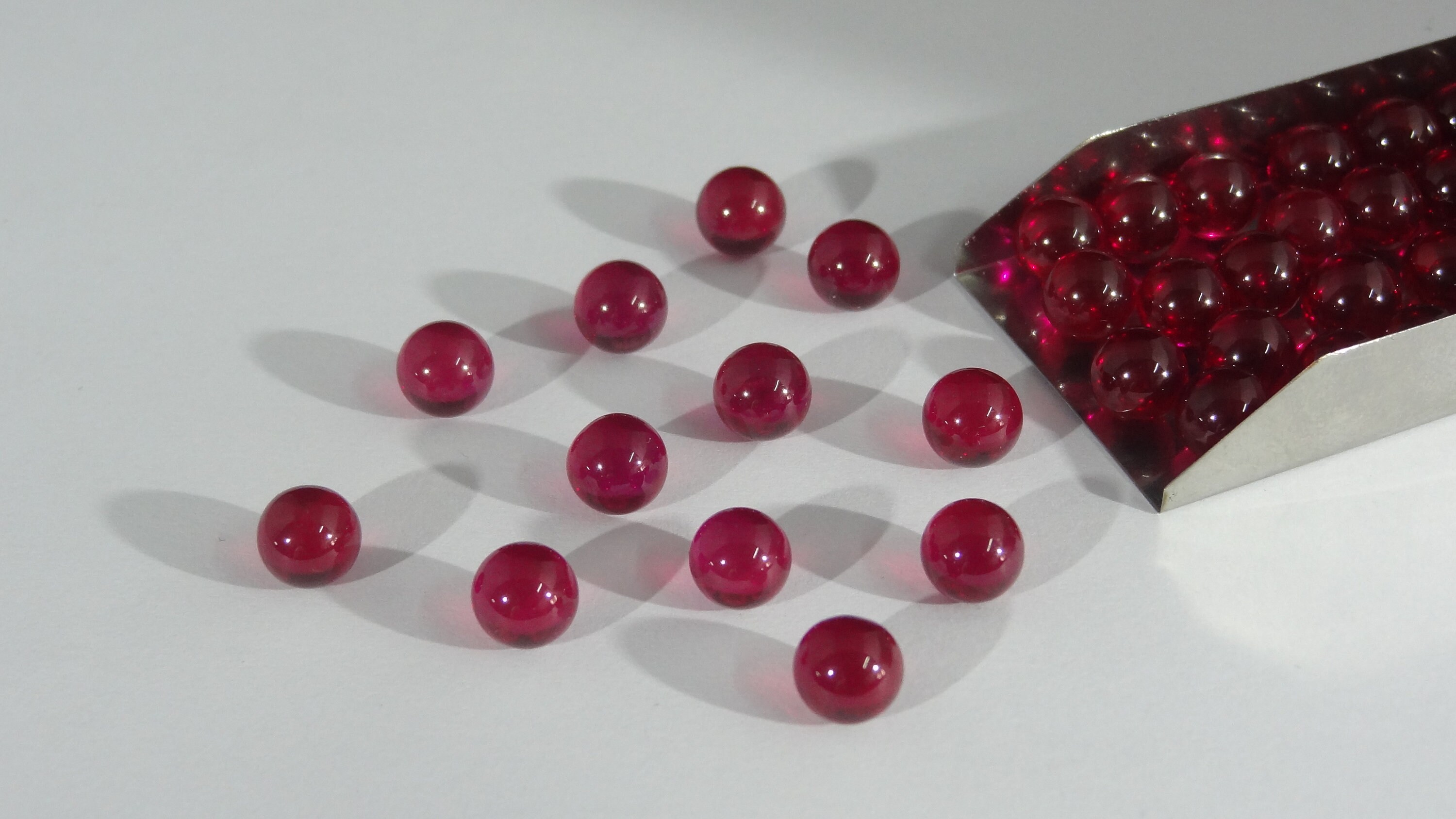 Ruby Ball Size Choice Sphere Shape Lab Created Corundum Gems / Etsy