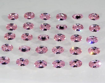 Taille ovale rose CHOIX DE TAILLE Pierres en vrac Pierres précieuses de zircone cubique