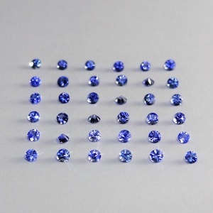 Blue Sapphire 100% Natural Round Brilliant Cut Shape Size Choice Loose Gemstones