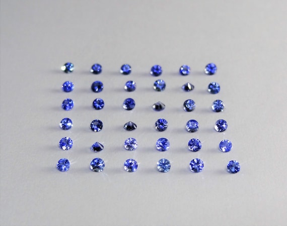 Blue Sapphire 100% Natural Round Brilliant Cut Shape Size Choice Loose Gemstones