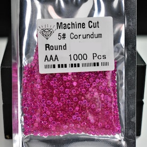 Red Ruby Corundum Round Brilliant Cut SIZE CHOICE Loose Stones WHOLESALE