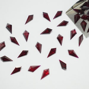 Dark Red Ruby Kite / Lance Shape Cut Size Choice Loose Corundum Gemstones