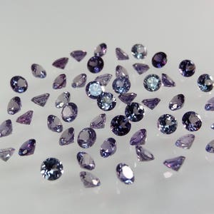 Alexandrite Round Cut Shape SIZE CHOICE Loose Stones Corundum Gemstones