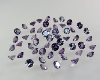 Alexandrite, forme ronde, taille au choix, pierres non fixées, corindon, pierres précieuses