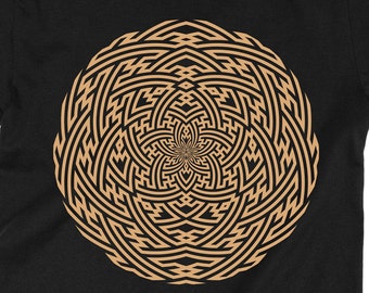 Sacred Sayagata Portal T-shirt ~ sacred geometry clothing ~ festival fashion ~ mind ~ fair trade