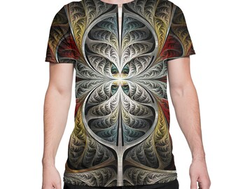 Flower Vortex - Psychedelic Sacred Geometry All Over Print EDM Rave Festival Odzież