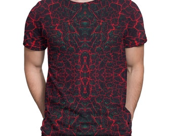Lava Crack - Psychedelic Sacred Geometry All Over Print EDM Rave Festival Clothing