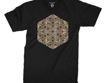 Camiseta Innerstar ~ Roupas de Geometria Sagrada - Alquimia - Estrelas - Comércio Justo - camisa