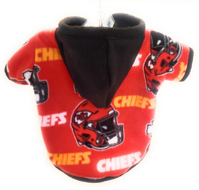 Dog Hoodie - Kansas City Chiefs Sports Fleece Fabric image 1