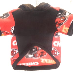 Dog Hoodie - Kansas City Chiefs Sports Fleece Fabric image 2