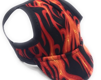 Dog Hat - Red Flames