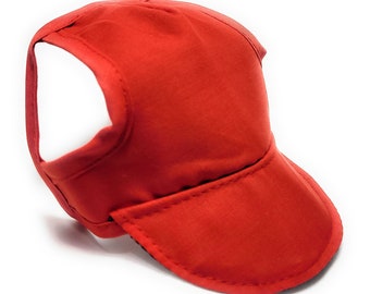 Dog Hat - Red Solid