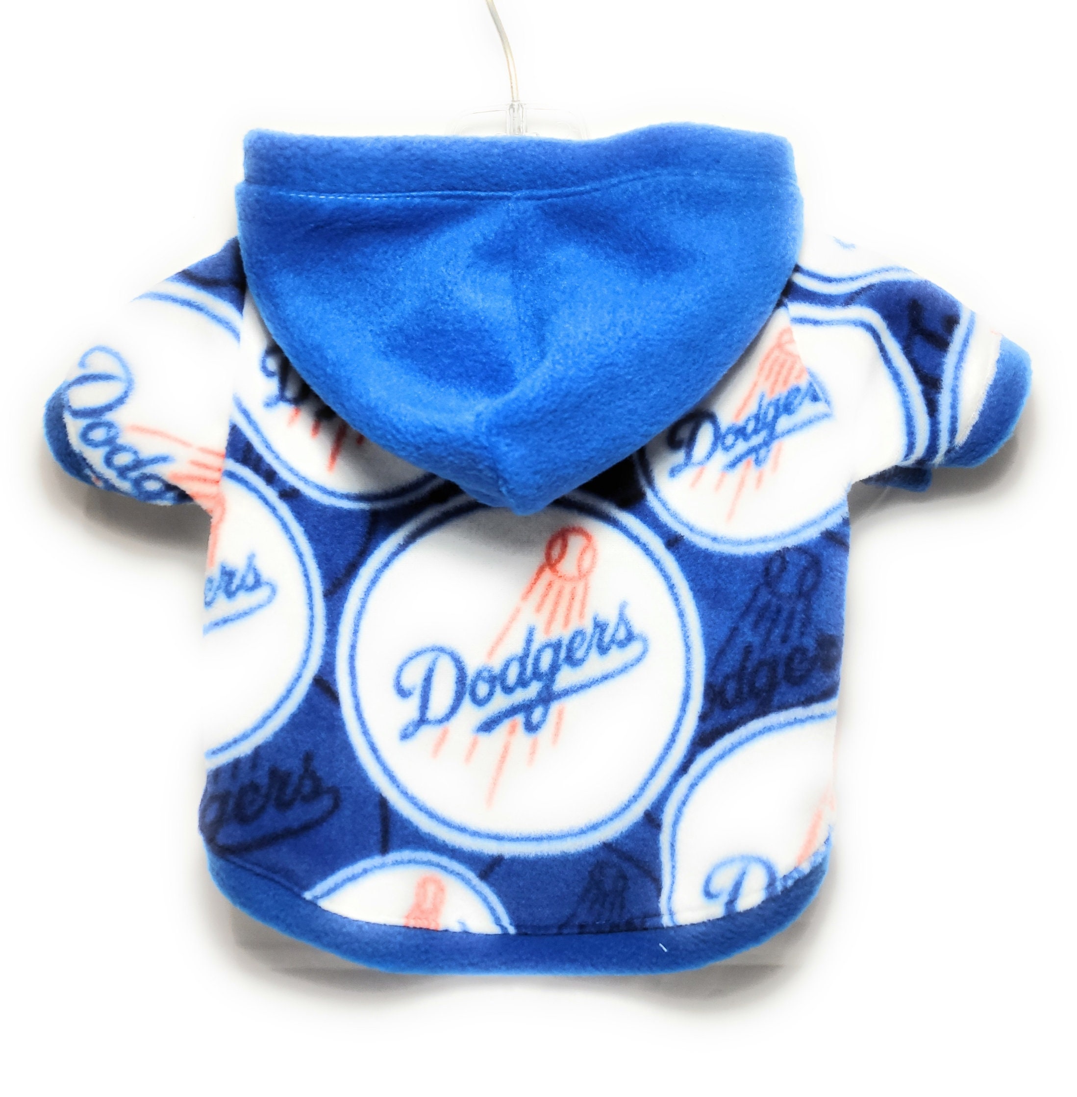 Dog Hoodie - LA Dodgers Sports Fleece Fabric