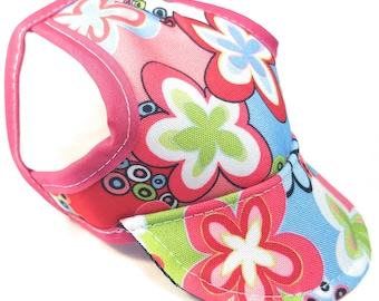 Dog Hat - Pink Flower