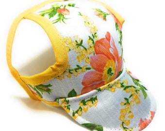 Dog Hat -  Fall Flowers